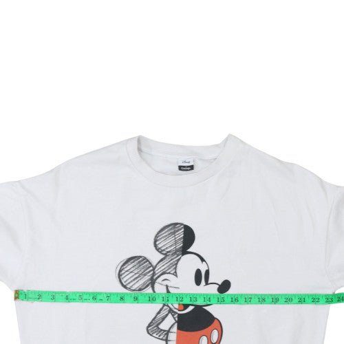 Disney at George Womens White Mickey Mouse Sweatshirt Size M 12-14