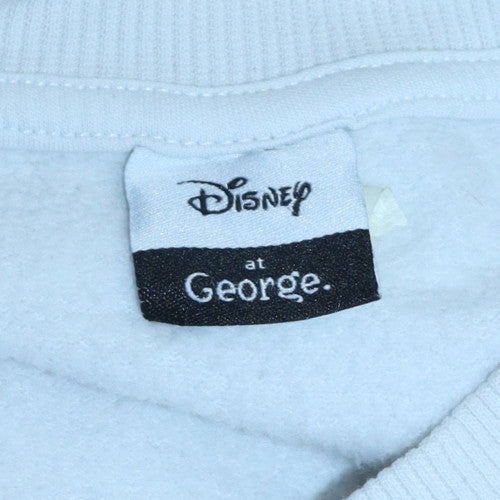 Disney at George Womens White Mickey Mouse Sweatshirt Size M 12-14