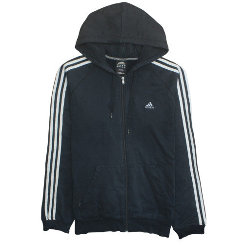 Adidas Men's Black Full Zip Hoodie L Fleece Sportswear