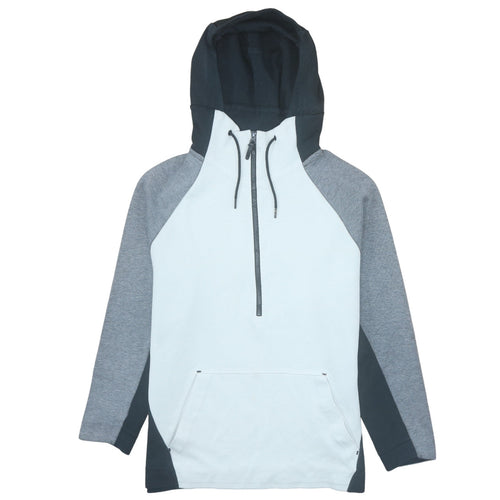 Nike Men's Grey 1/2 Zip Hoodie Size L Sportswear