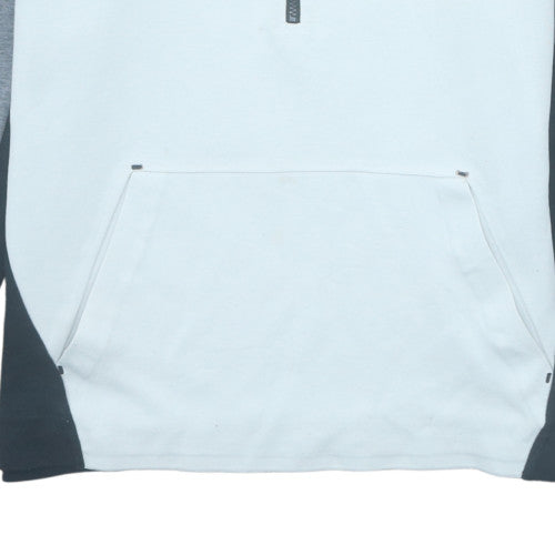 Nike Men's Grey 1/2 Zip Hoodie Size L Sportswear