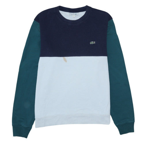 Lacoste Men's Multicoloured Cotton Crew Neck Sweatshirt L
