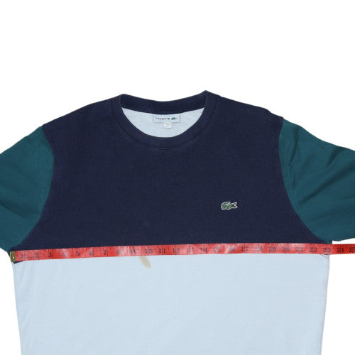 Lacoste Men's Multicoloured Cotton Crew Neck Sweatshirt L