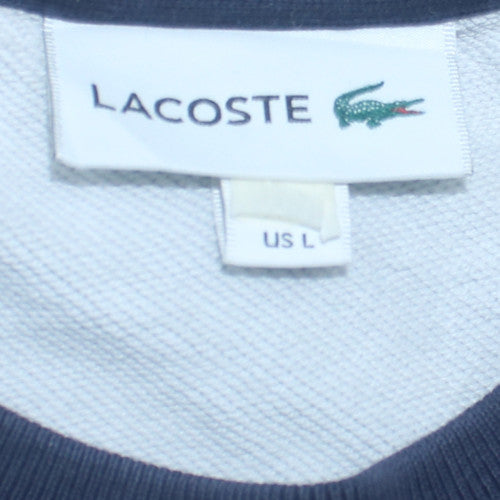 Lacoste Men's Multicoloured Cotton Crew Neck Sweatshirt L