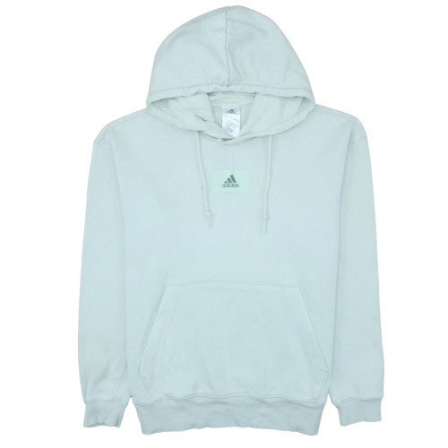 Adidas Womens Light Blue Pullover Hoodie XS Cotton Blend