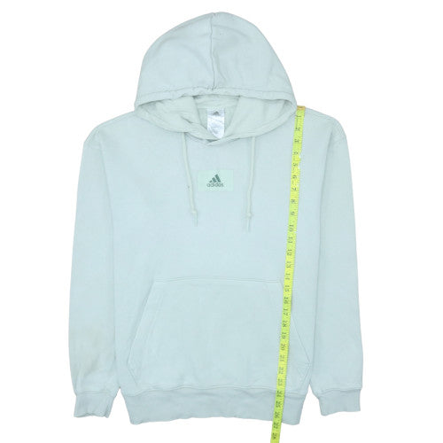 Adidas Womens Light Blue Pullover Hoodie XS Cotton Blend