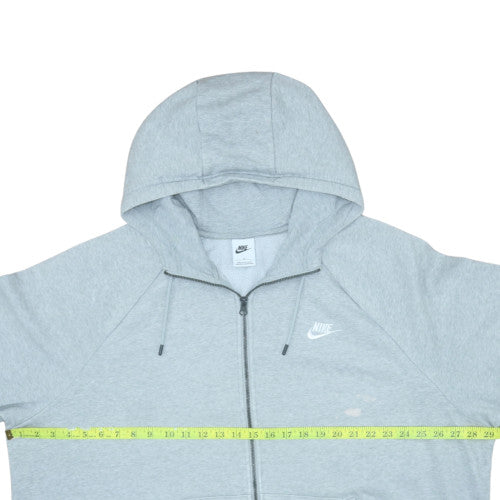 Nike Men's Grey 3XL Full Zip Hoodie with Logo