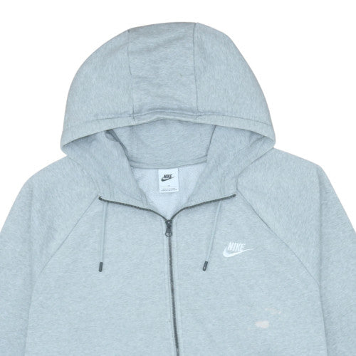 Nike Men's Grey 3XL Full Zip Hoodie with Logo