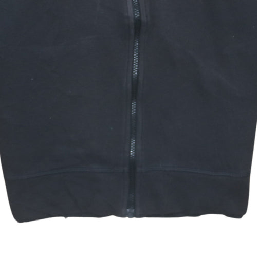 Adidas Womens Black XS Full Zip Hoodie Climalite Cotton Hooded Sweatshirt