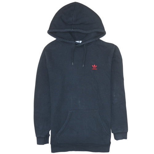 Adidas Mens Black Pullover Hoodie Size M Regular Fit Fleece