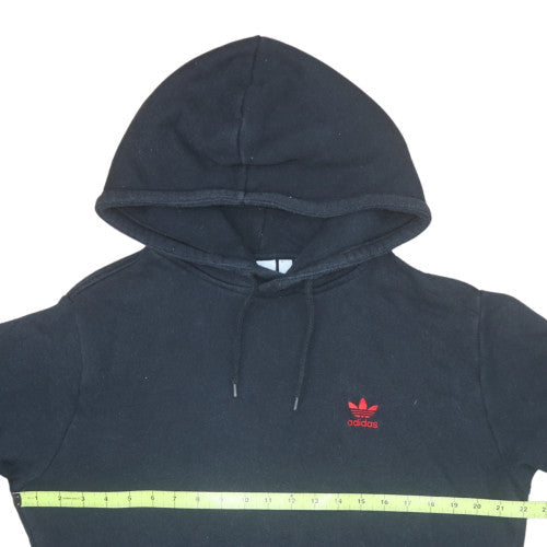 Adidas Mens Black Pullover Hoodie Size M Regular Fit Fleece