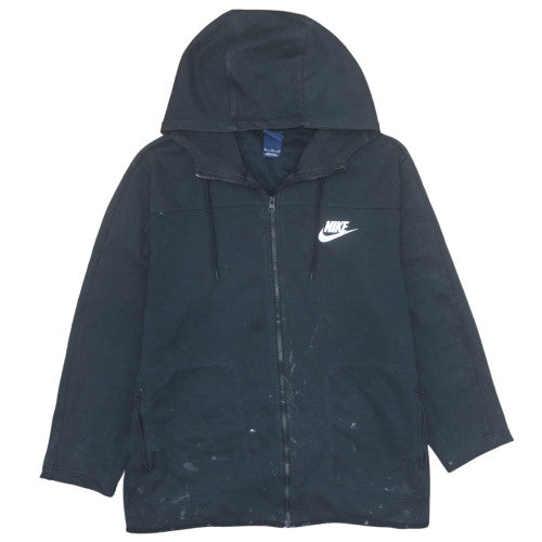 Nike Men's Black XL Full Zip Hooded Fleece Sweatshirt