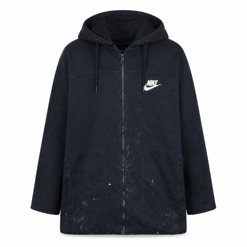 Nike Men's Black XL Full Zip Hooded Fleece Sweatshirt