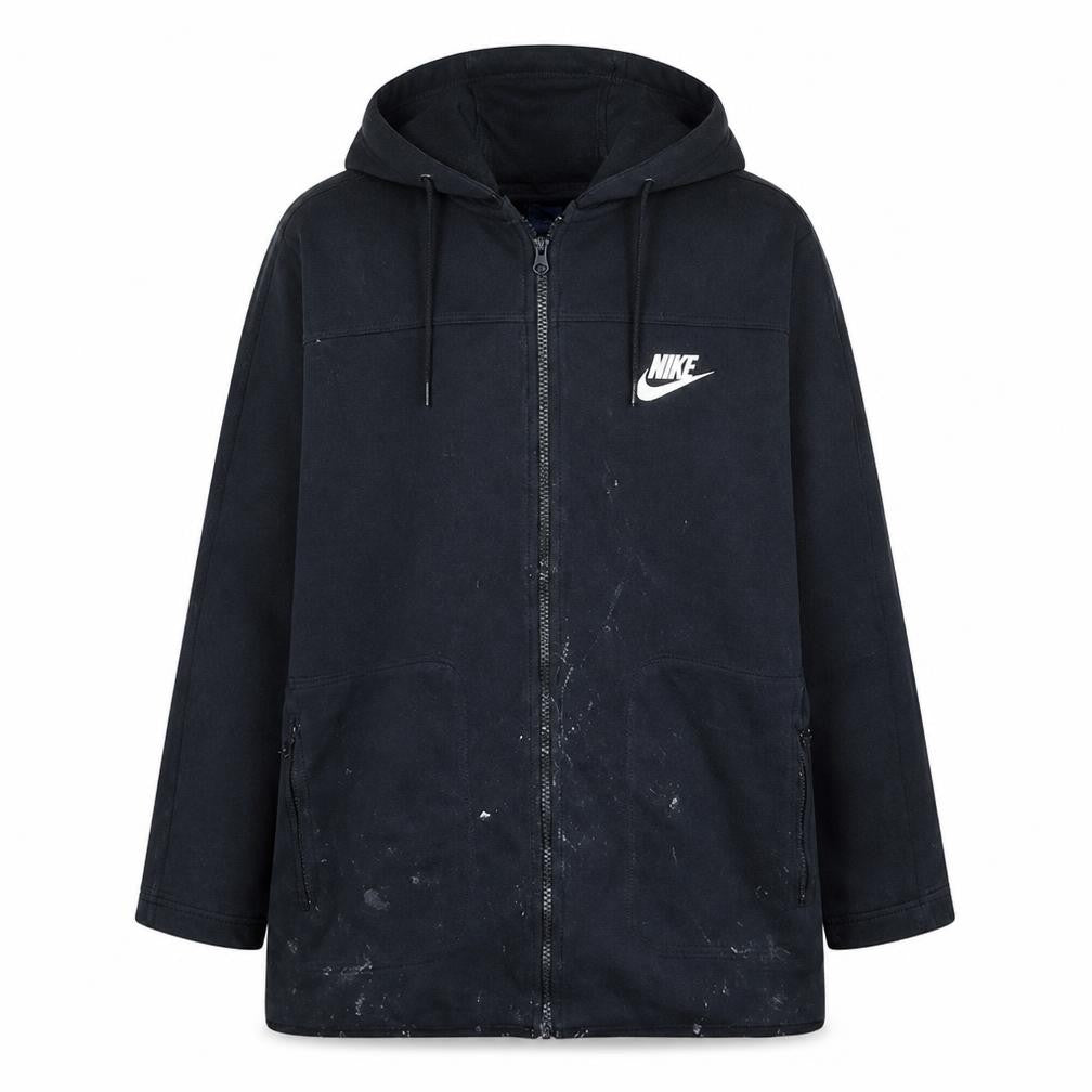 Nike Men's Black XL Full Zip Hooded Fleece Sweatshirt