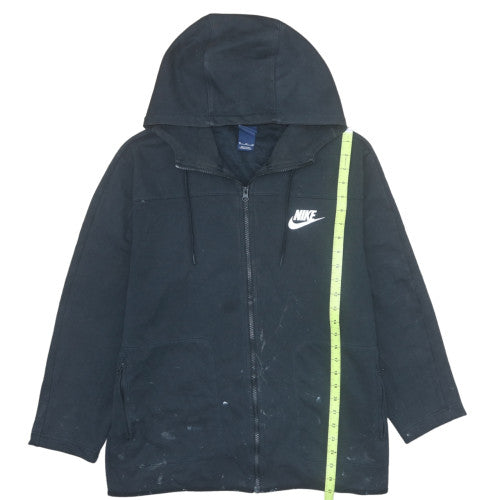 Nike Men's Black XL Full Zip Hooded Fleece Sweatshirt