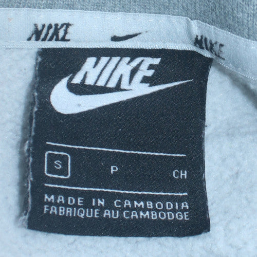 Nike Men's Grey Colourblock Crew Neck Sweatshirt Size S