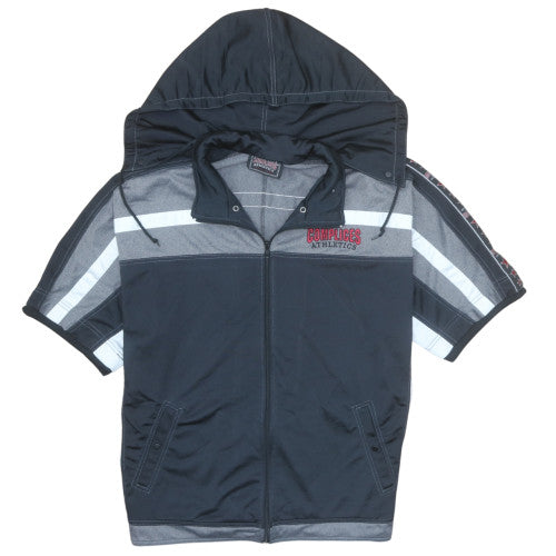 Complices Athletics Men's Black L Full Zip Short Sleeve Hoodie