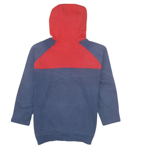 Ellesse Mens Red & Blue Pullover Hoodie S Logo Sports Sweatshirt