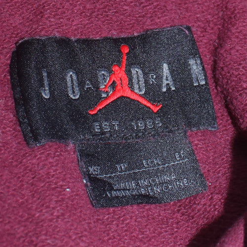 Jordan Mens Purple Pullover Hoodie XL Logo Fleece Sportswear