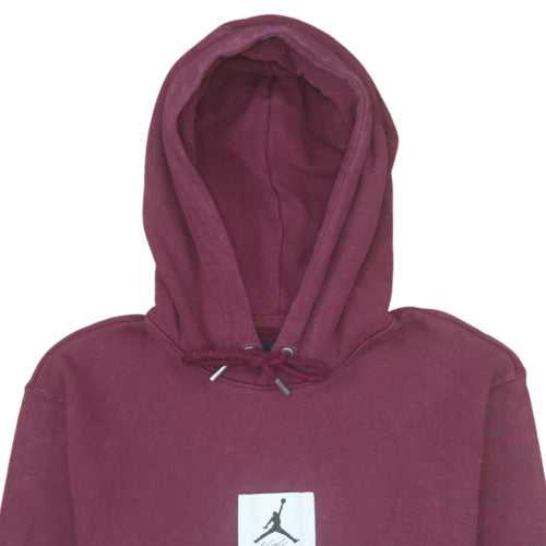 Jordan Mens Purple Pullover Hoodie XL Logo Fleece Sportswear