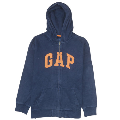 GAP Kids Boys Navy Blue Full Zip Hoodie 13XL Cotton Fleece Sweatshirt