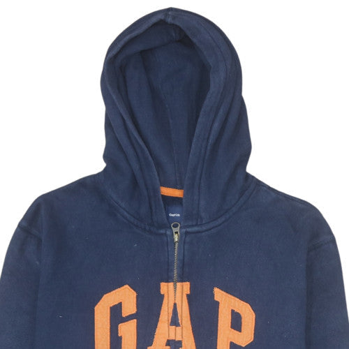 GAP Kids Boys Navy Blue Full Zip Hoodie 13XL Cotton Fleece Sweatshirt