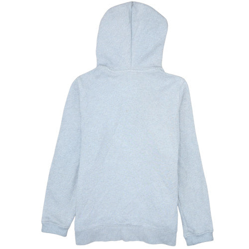 Adidas Women Grey Trefoil Logo Hoodie UK 12 Pullover Sweatshirt