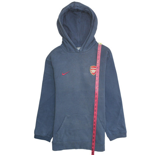 Nike Boys Blue Arsenal Pullover Hoodie XL 13-14 Years Fleece Sweatshirt
