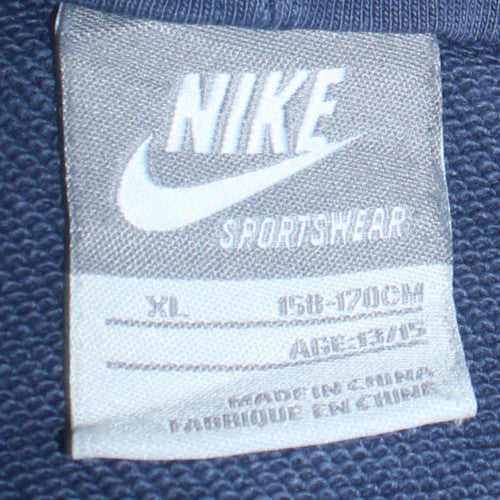 Nike Boys Blue Arsenal Pullover Hoodie XL 13-14 Years Fleece Sweatshirt