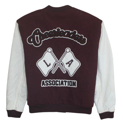 Pull&Bear Women's Brown Varsity Jacket S Collegiate Style