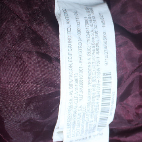 Pull&Bear Women's Brown Varsity Jacket S Collegiate Style