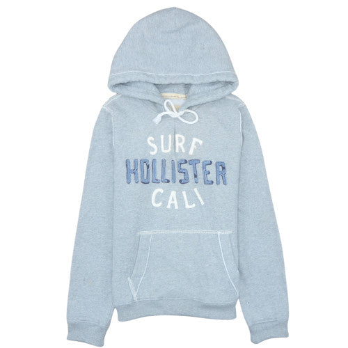 Hollister Men's Blue Pullover Hoodie M Surf Cali Fleece Sweatshirt