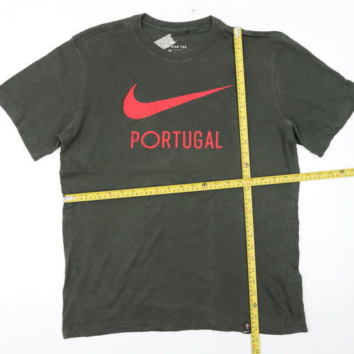Nike Men’s Green Portugal Graphic Sports T-Shirt Size M
