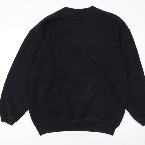 JT's Classic Women's Black Owl Print Pullover Sweatshirt M