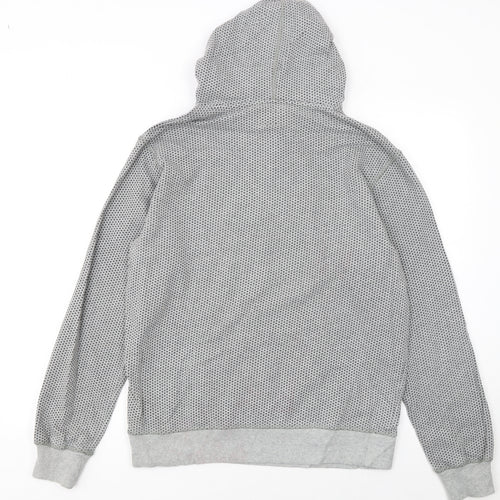 Converse Womens Grey Polka Dot Pullover Hoodie Medium
