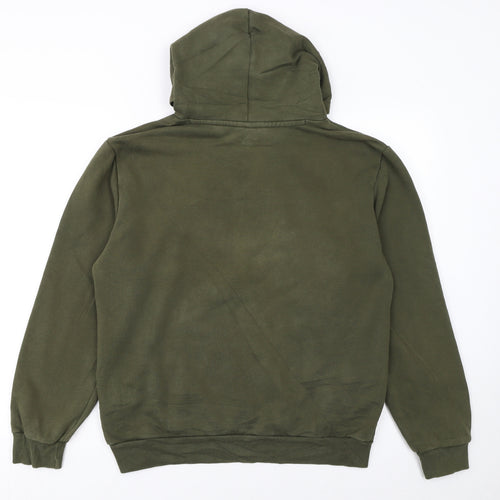 Puma Men’s Green Pullover Hoodie Small Regular Fit Fleece