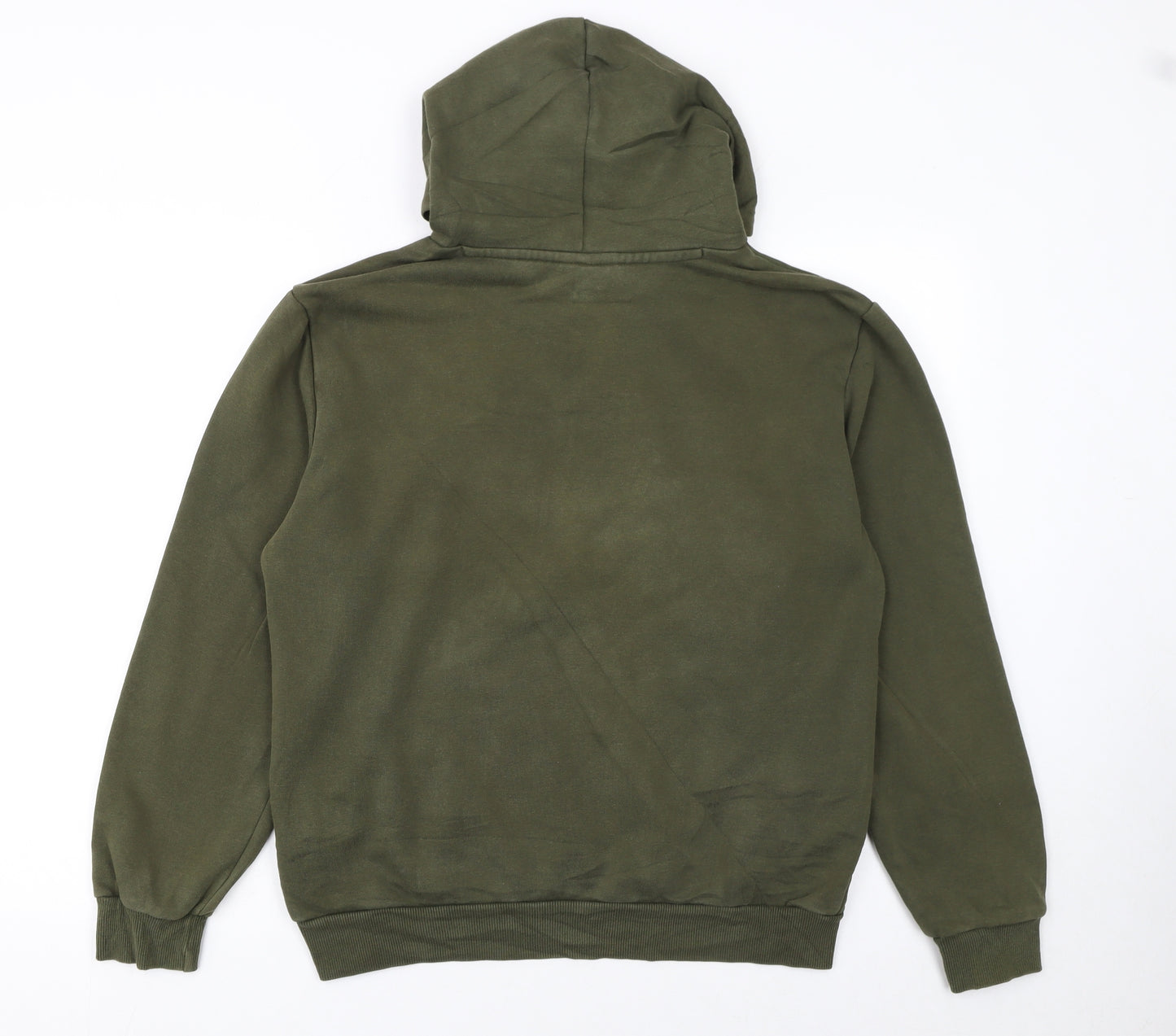 Puma Men’s Green Pullover Hoodie Small Regular Fit Fleece