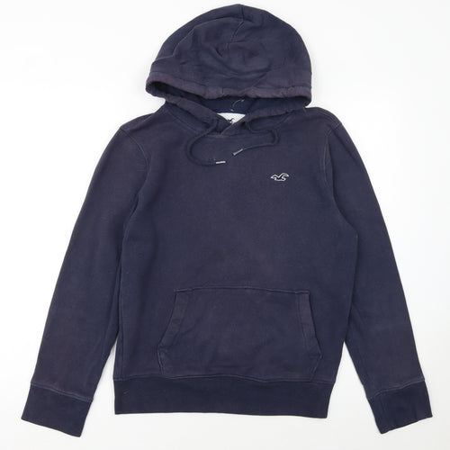 Hollister Womens Navy XS Pullover Hoodie Must-Have Collection Cotton Blend
