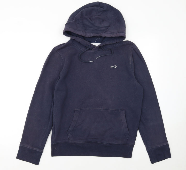 Hollister Womens Navy XS Pullover Hoodie Must-Have Collection Cotton Blend
