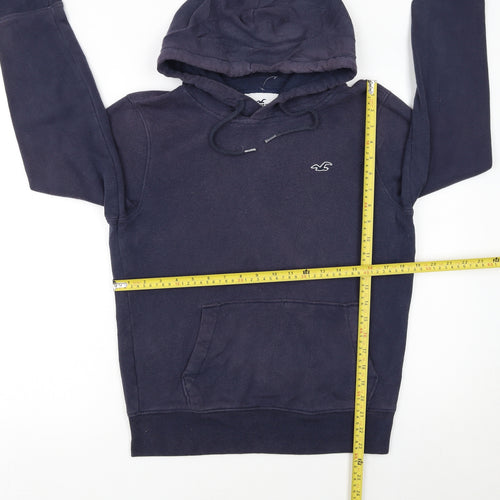 Hollister Womens Navy XS Pullover Hoodie Must-Have Collection Cotton Blend