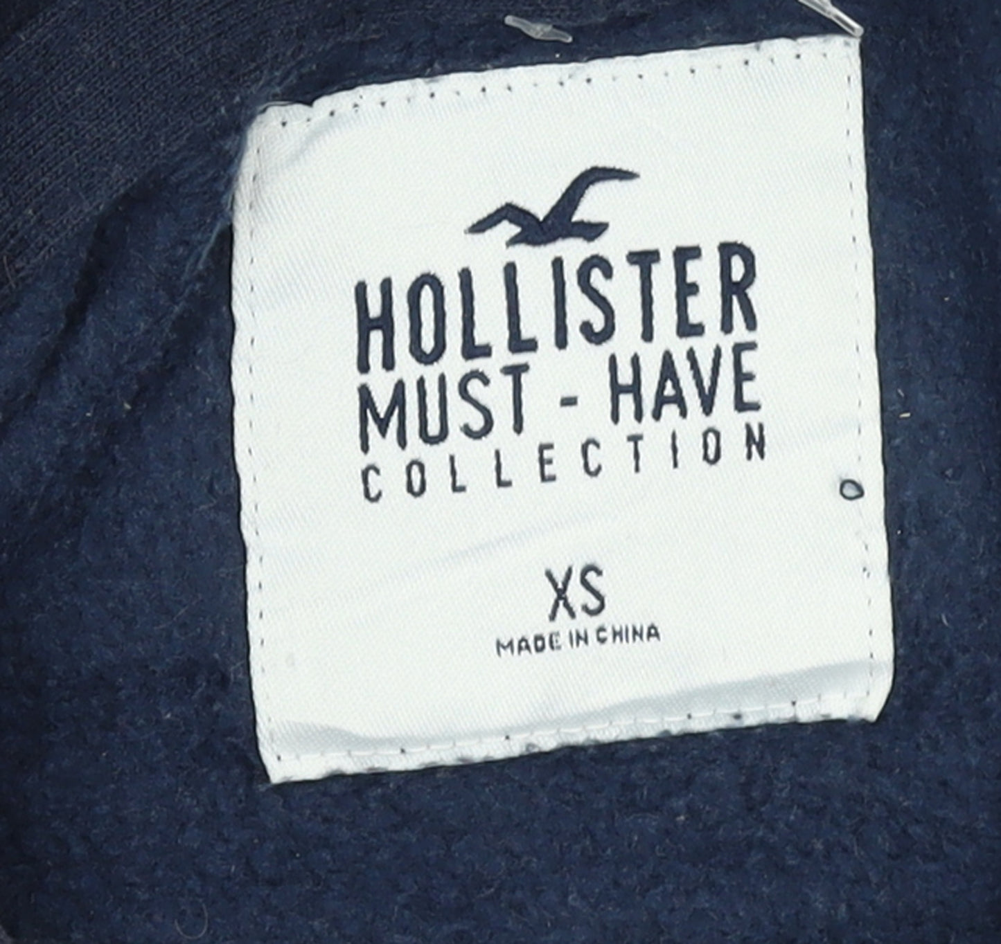 Hollister Womens Navy XS Pullover Hoodie Must-Have Collection Cotton Blend