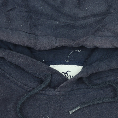 Hollister Womens Navy XS Pullover Hoodie Must-Have Collection Cotton Blend