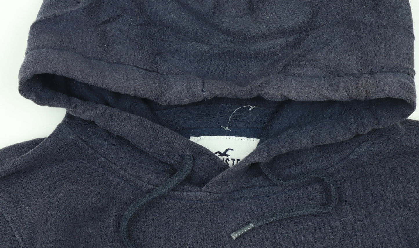 Hollister Womens Navy XS Pullover Hoodie Must-Have Collection Cotton Blend