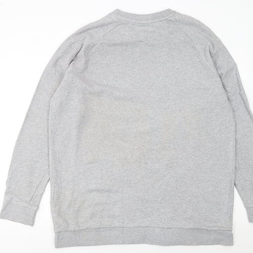 Adidas Men's Grey XL Pullover Sweatshirt Crew Neck Logo