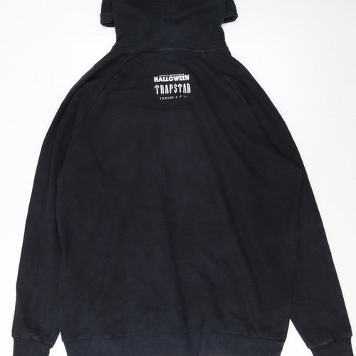 Trapstar Men's Black 2XL Pullover Halloween Graphic Hoodie