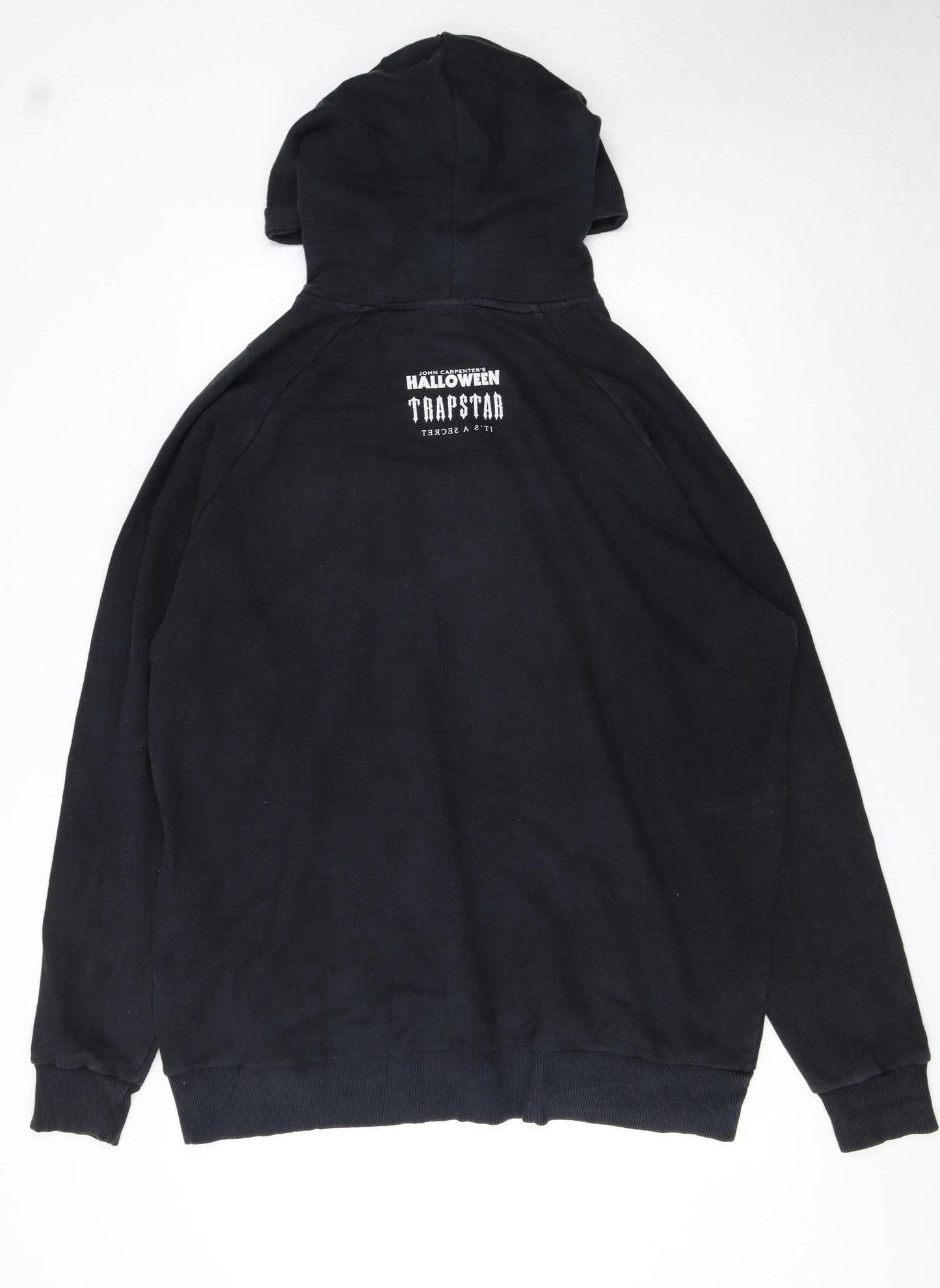 Trapstar Men's Black 2XL Pullover Halloween Graphic Hoodie