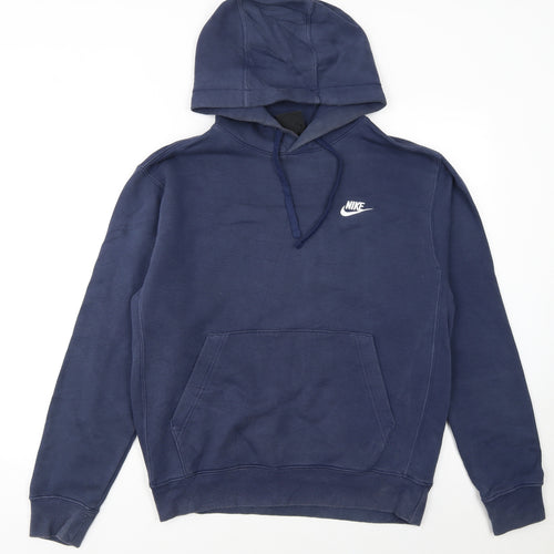 Nike Men's Blue Pullover Hoodie Small Regular Fit Sportswear