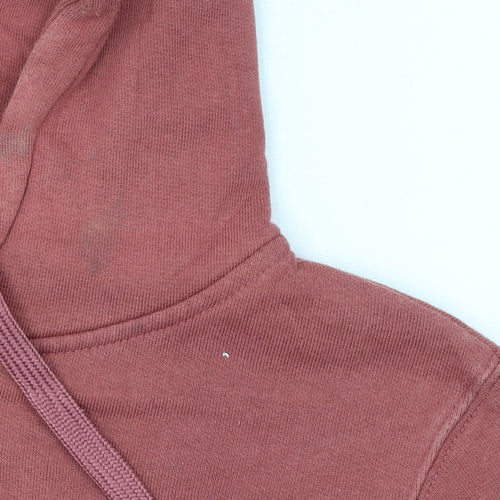 The North Face Womens Pink Pullover Hoodie Small Cotton Blend Casual