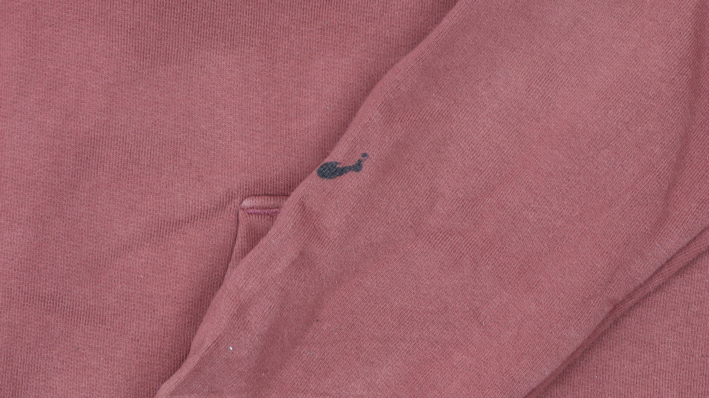 The North Face Womens Pink Pullover Hoodie Small Cotton Blend Casual