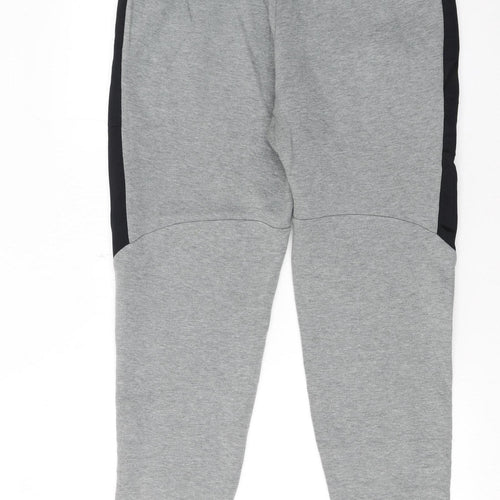 Puma Men's Grey Jogger Trousers L Regular Fit Pants